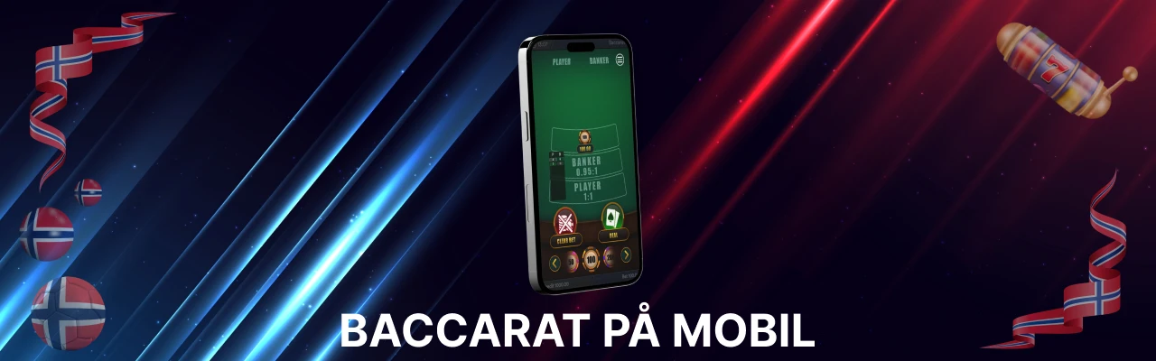Spille baccarat på mobil