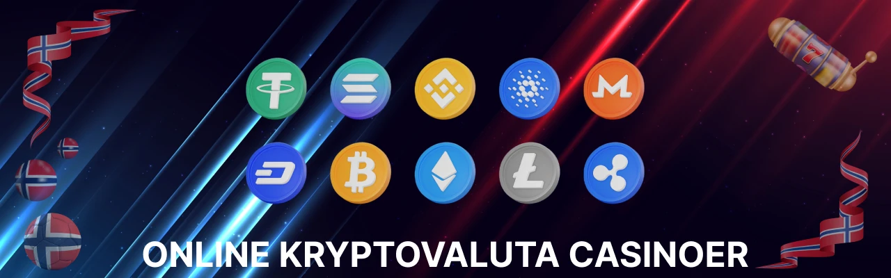 Kryptovaluta tilgjengelig i online kryptovaluta casinoer