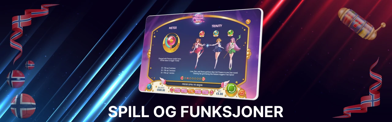 Spilleautomaten moon princess 100