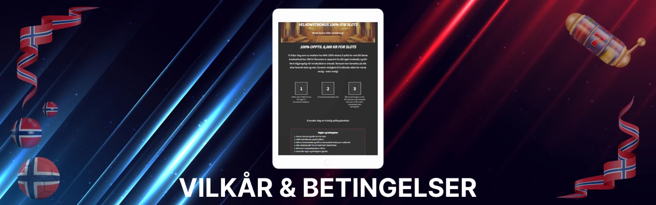 Vilkår betingelser for bonuser