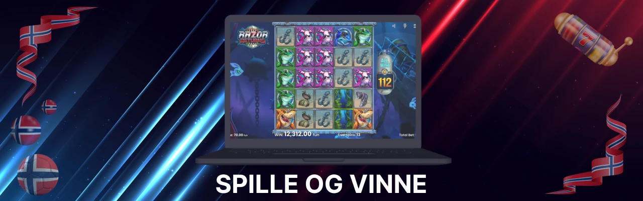 Spille på spilleautomaten razor returns