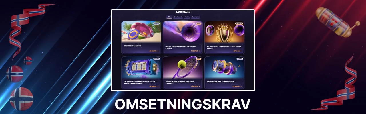 Omsetningskrav for funbet bonuser