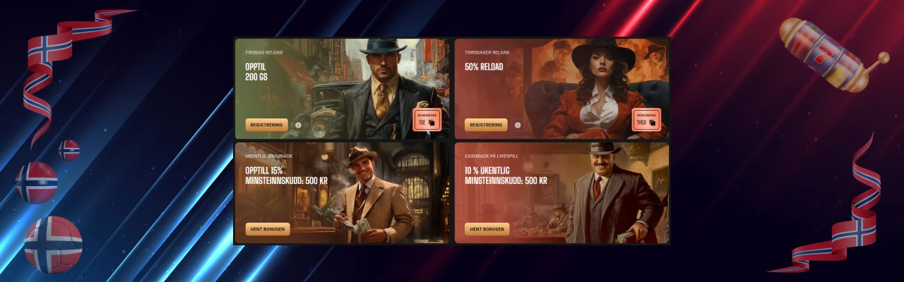 Cashback bonuser hos slot mafia casino