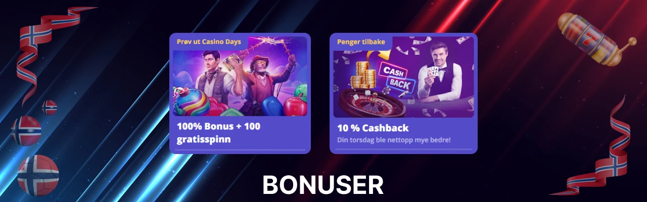 Bonuser hos casino days