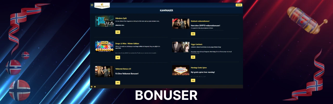 Bonuser hos viggoslots